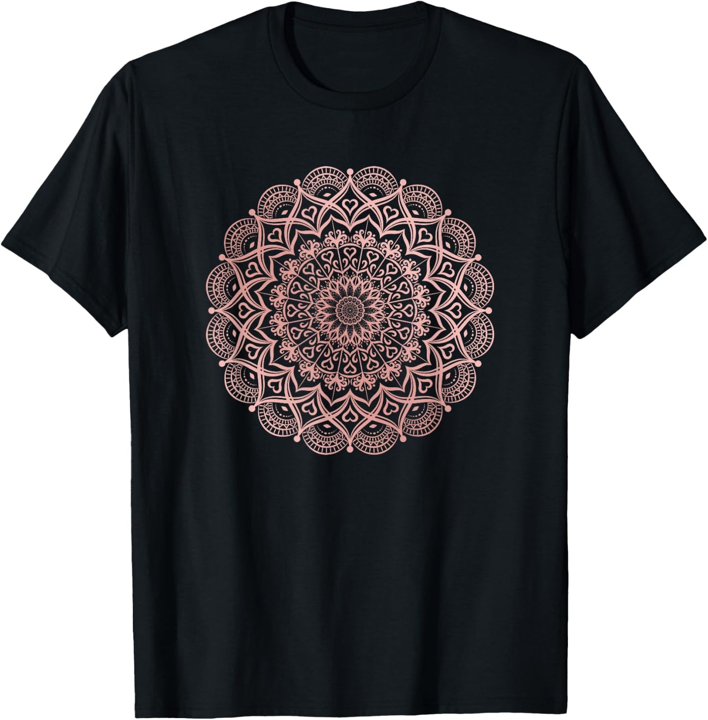 Lotus Flower Yoga Mandala , Men, Kids T-Shirt - T-Shirt | Black