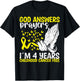 4 Years Childhood Cancer Free God Neuroblastoma Awareness T-Shirt - T-Shirt | Black