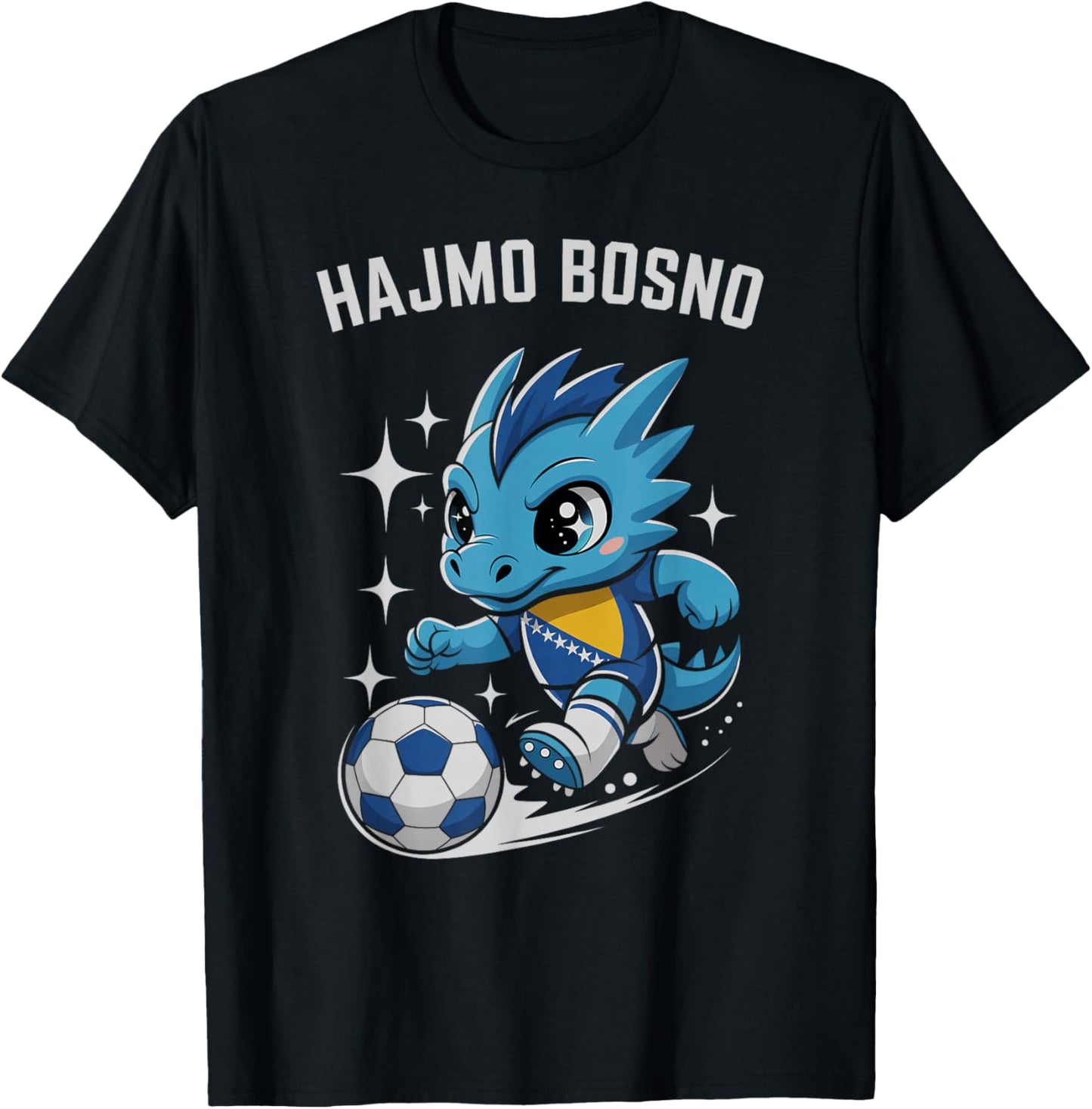 Classic Bosnia Herzegovina HAJMO BOSNO Country Vacay Cheer T-Shirt - T-Shirt | Black