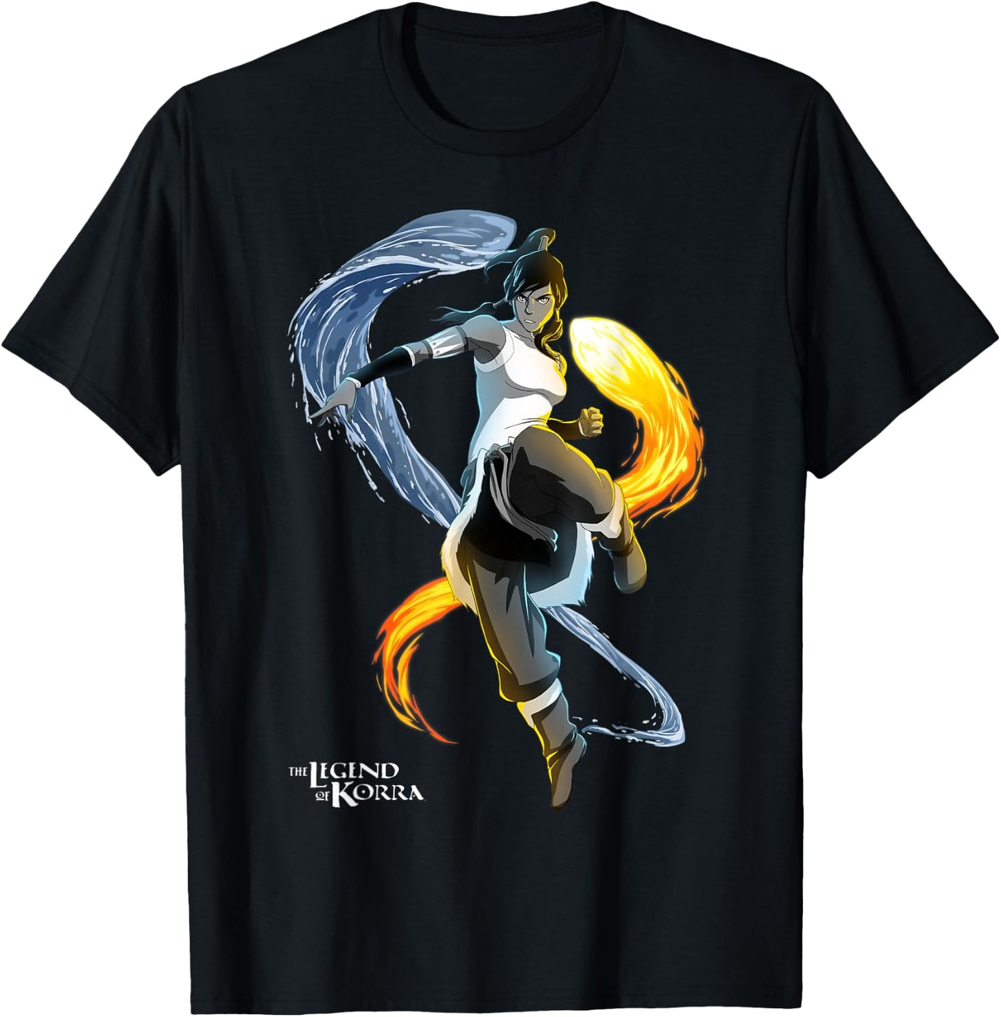 Nickelodeon The Legend of Korra Action Stance T-Shirt - T-Shirt | Black