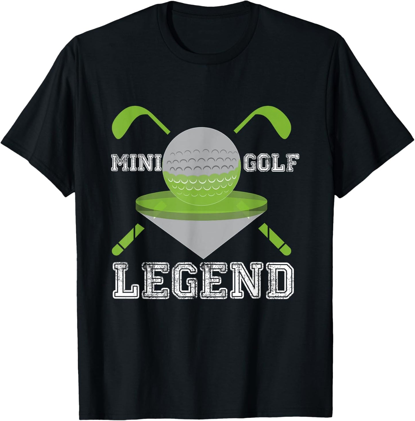 Mini Golf Legend Funny Hobby Sport Champ T-Shirt - T-Shirt | Black
