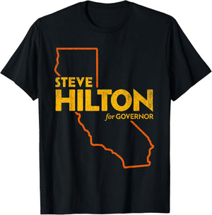 Steve Hilton for California Governor 2026 T-Shirt - T-Shirt | Black