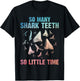 Funny Shark Teeth Art Women Megalodon Teeth Hunter T-Shirt - T-Shirt | Black