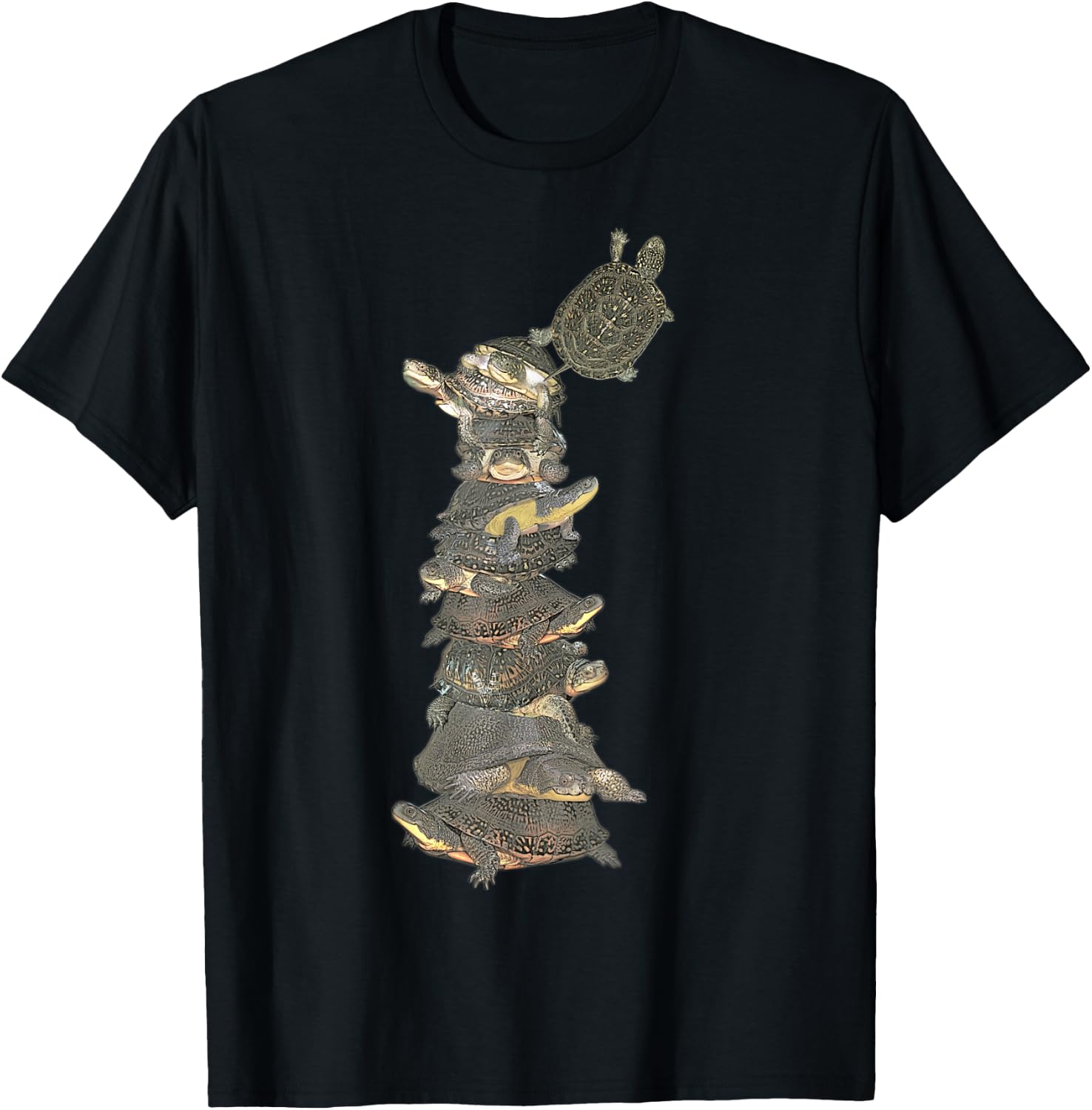 Turtles Climbing T Shirt - by Behrbones T-Shirt - T-Shirt | Black