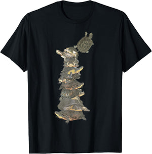 Turtles Climbing T Shirt - by Behrbones T-Shirt - T-Shirt | Black