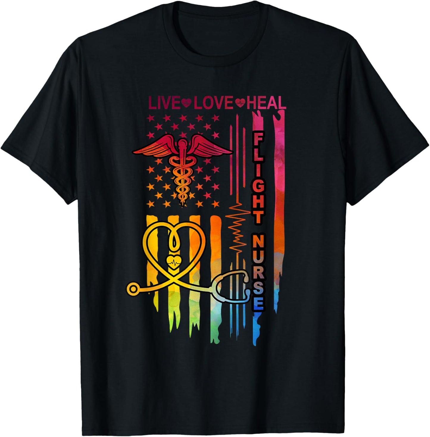 Flight Nurse T-Shirt - T-Shirt | Black