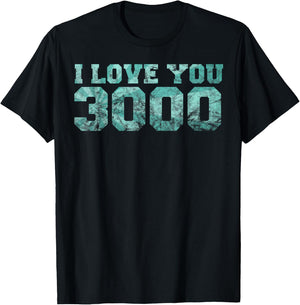 I Love You Dad 3000 Time Vintage Retro Hero Gift T-Shirt - T-Shirt | Black