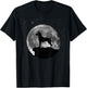 Rat Terrier Dog Moon T-Shirt - T-Shirt | Black