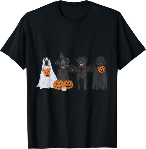 Black Labrador Halloween Ghost pumpkin