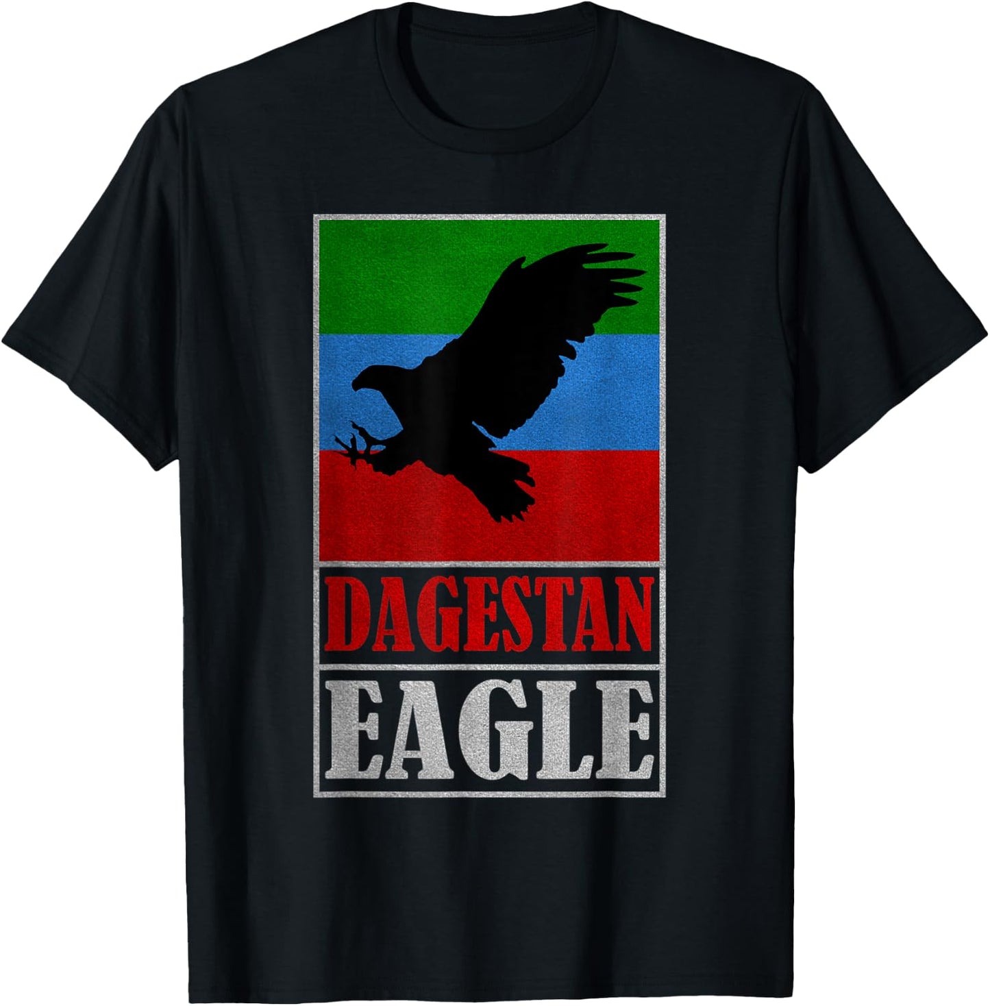 Dagestan Eagle, Proud people of Dagestan national Flag T-Shirt - T-Shirt | Black
