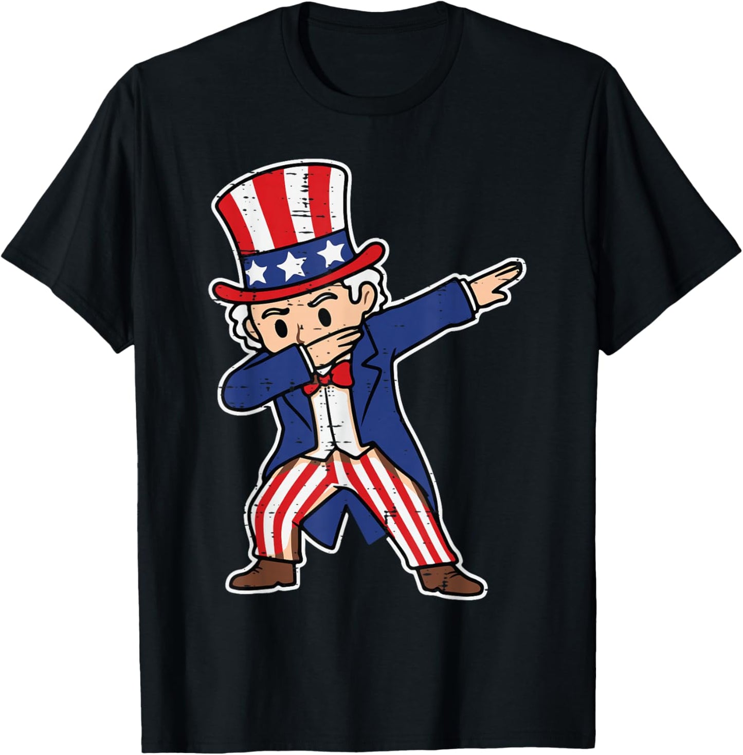 4th Of July Uncle Sam Dab Funny Dance Boys Kids Toddler Men T-Shirt - T-Shirt | Black