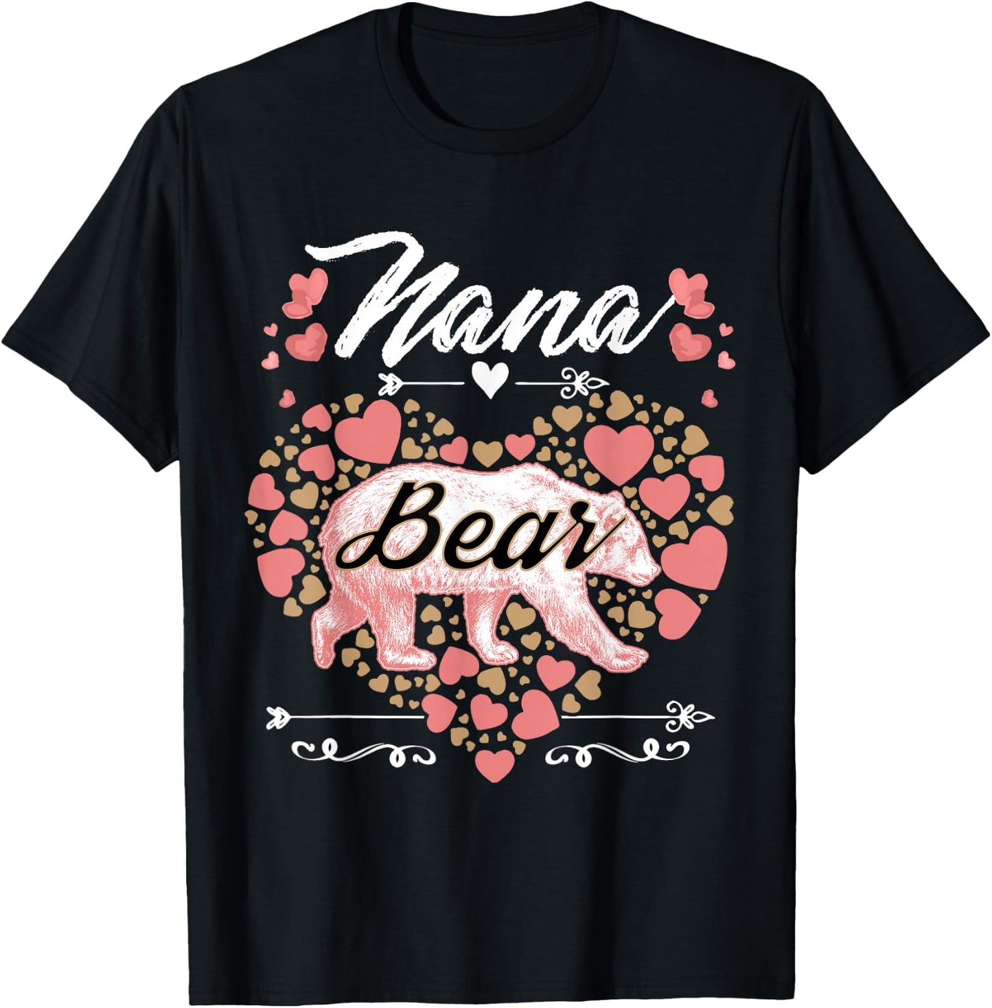 Nana Bear Shirt - Cute Mother's Day and Birthday T-Shirt - T-Shirt | Black