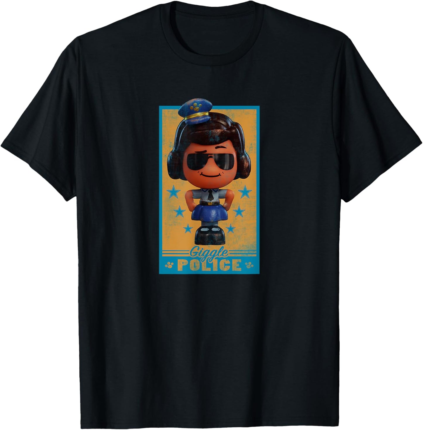 Disney Pixar Toy Story 4 Giggle Police T-Shirt - T-Shirt | Black