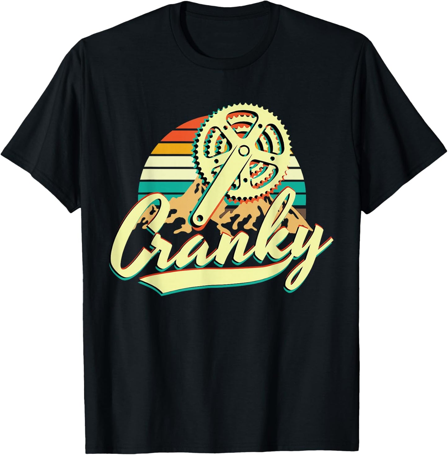 Bicycle Cranky Retro Vintage Gift Cycling Lovers T-Shirt - T-Shirt | Black