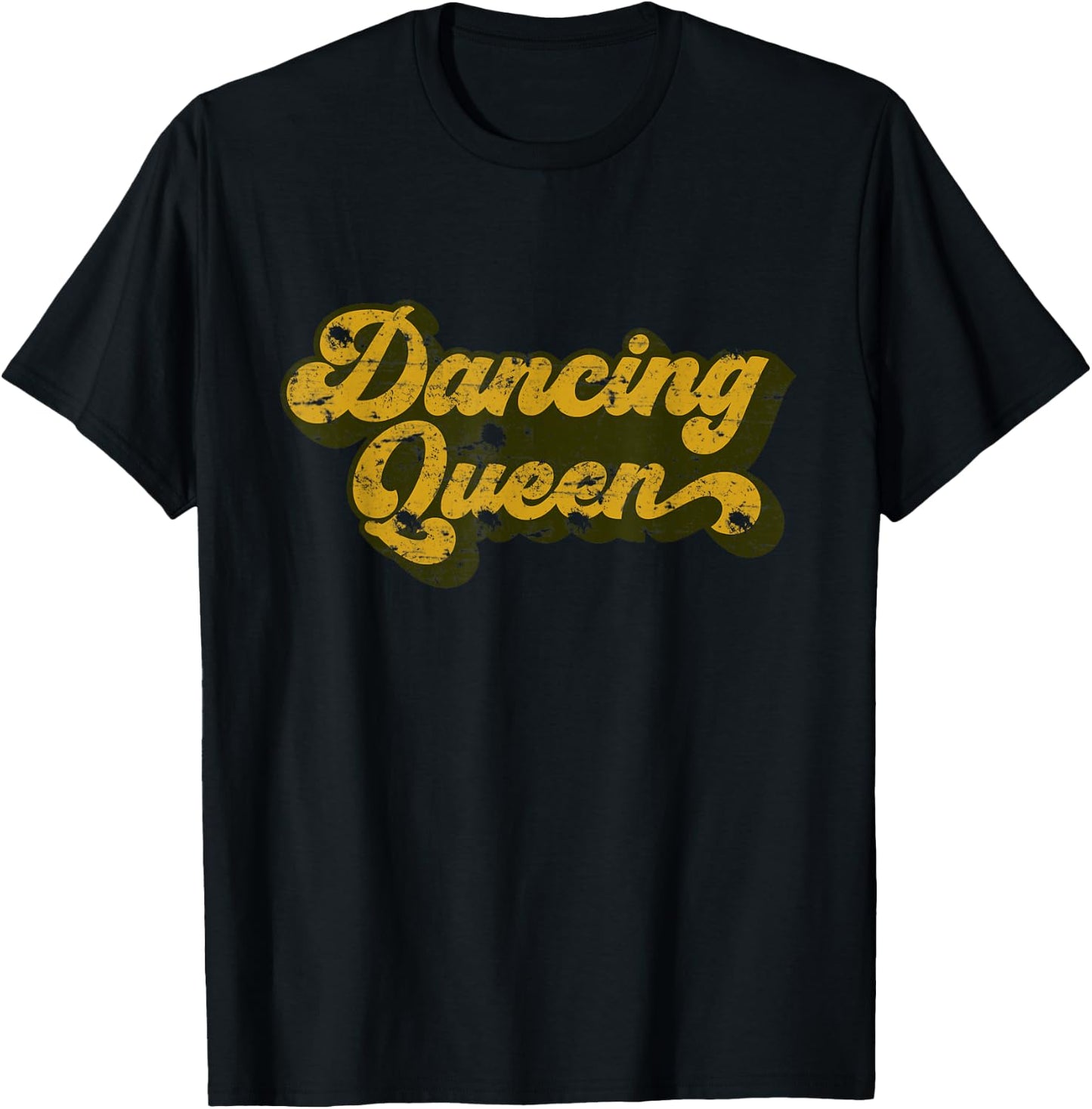 Dancing Queen Shirt Vintage Dancing 70s T-Shirt - T-Shirt | Black