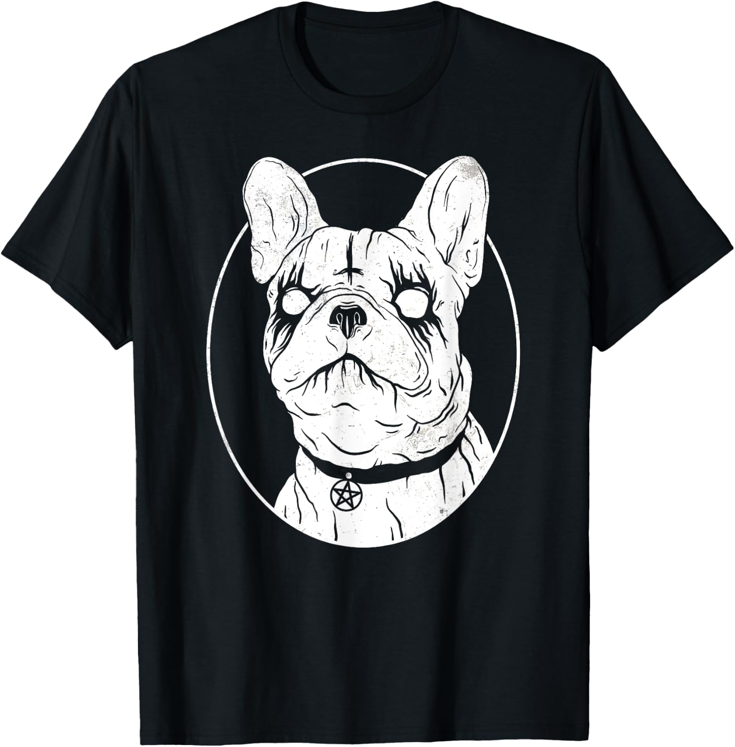 Black Metal French Bulldog - Gothic Heavy Metal Dog Shirt Women T-Shirt - T-Shirt | Black