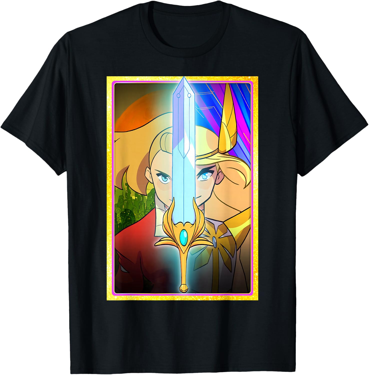 DreamWorks She-Ra Adora Character Split T-Shirt - T-Shirt | Black
