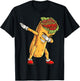 Dabbing Burrito T Shirt Cinco de Mayo Kids Boys Men Women T-Shirt - T-Shirt | Black