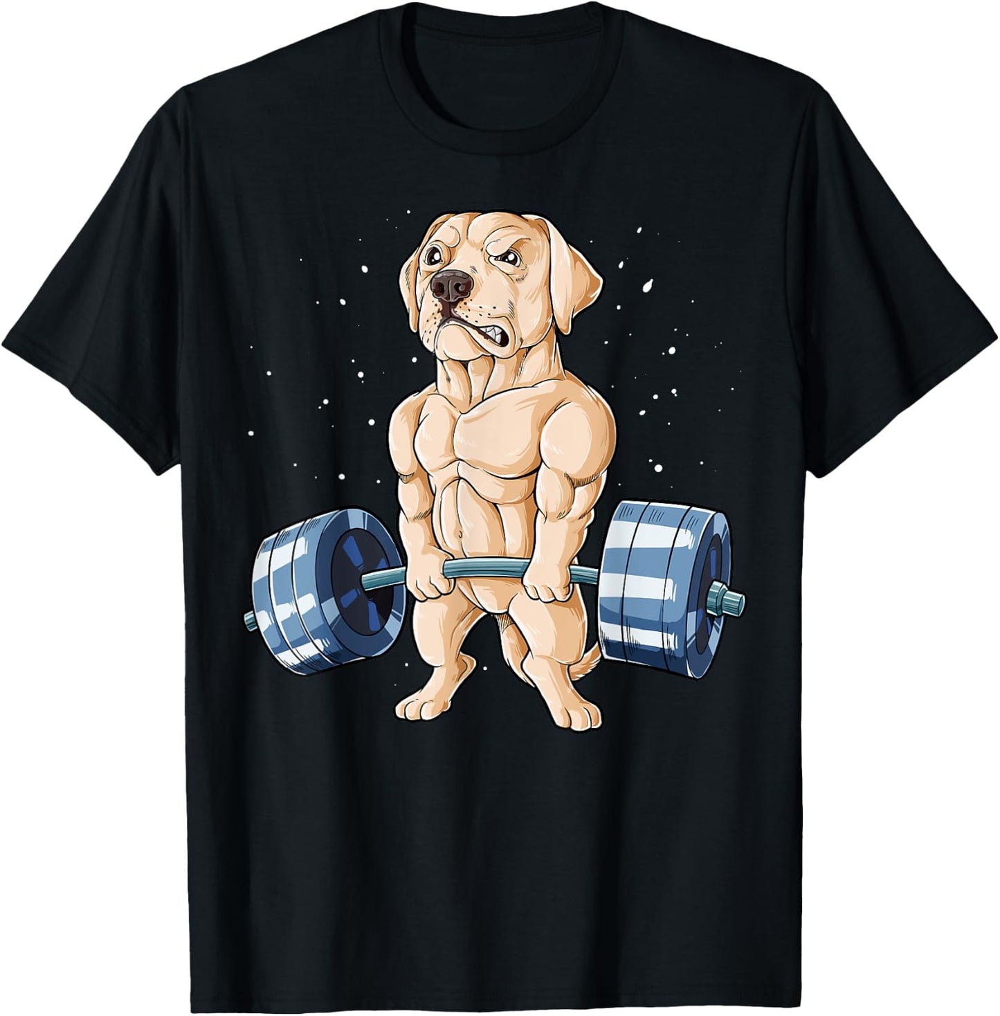 Labrador Weightlifting Funny Deadlift Men Fitness Gym Gifts T-Shirt - T-Shirt | Black