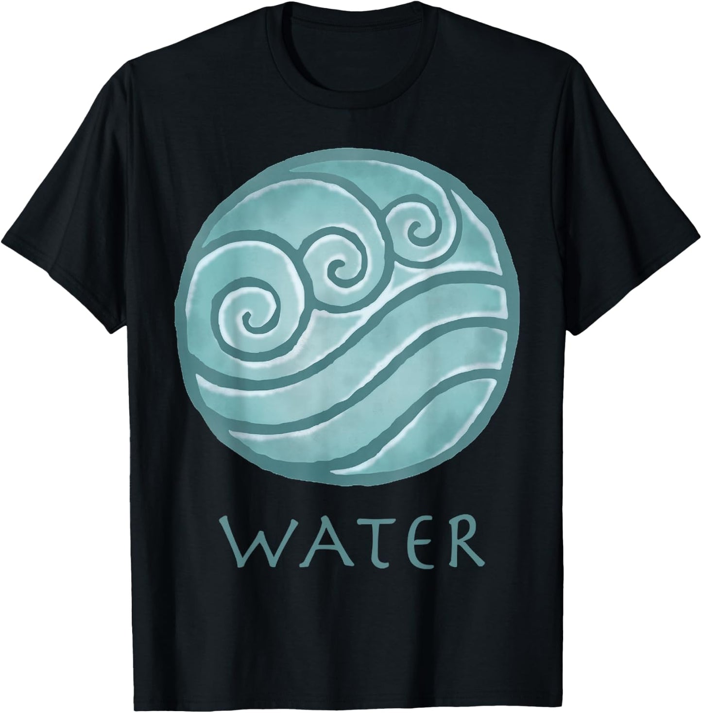 Avatar: The Last Airbender Painted Water Element Small T-Shirt - T-Shirt | Black