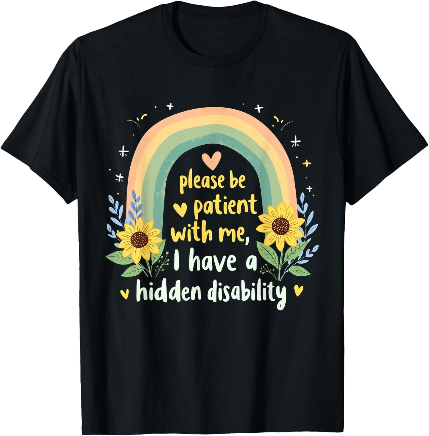 I Have a Hidden Disability Shirts Men Women Kids T-Shirt - T-Shirt | Black