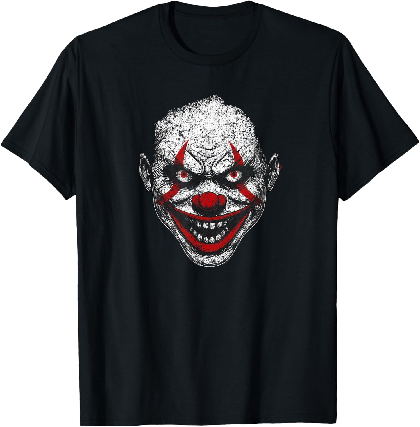 Evil Clown - Halloween Creature Horror Creepy Scary Costume T-Shirt - T-Shirt | Black