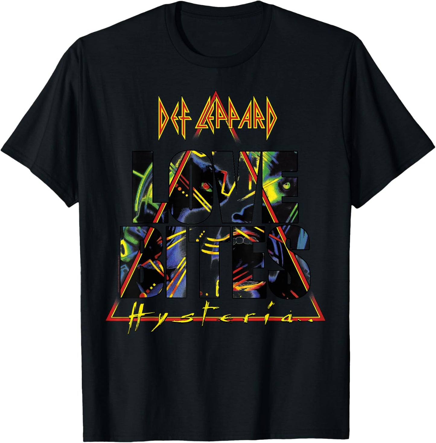 Def Leppard - Love Bites Hysteria T-Shirt - T-Shirt | Black