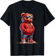 Teddy Bear Graphic Bears Cool Hip Hop Streetwear Colorful T-Shirt - T-Shirt | Black