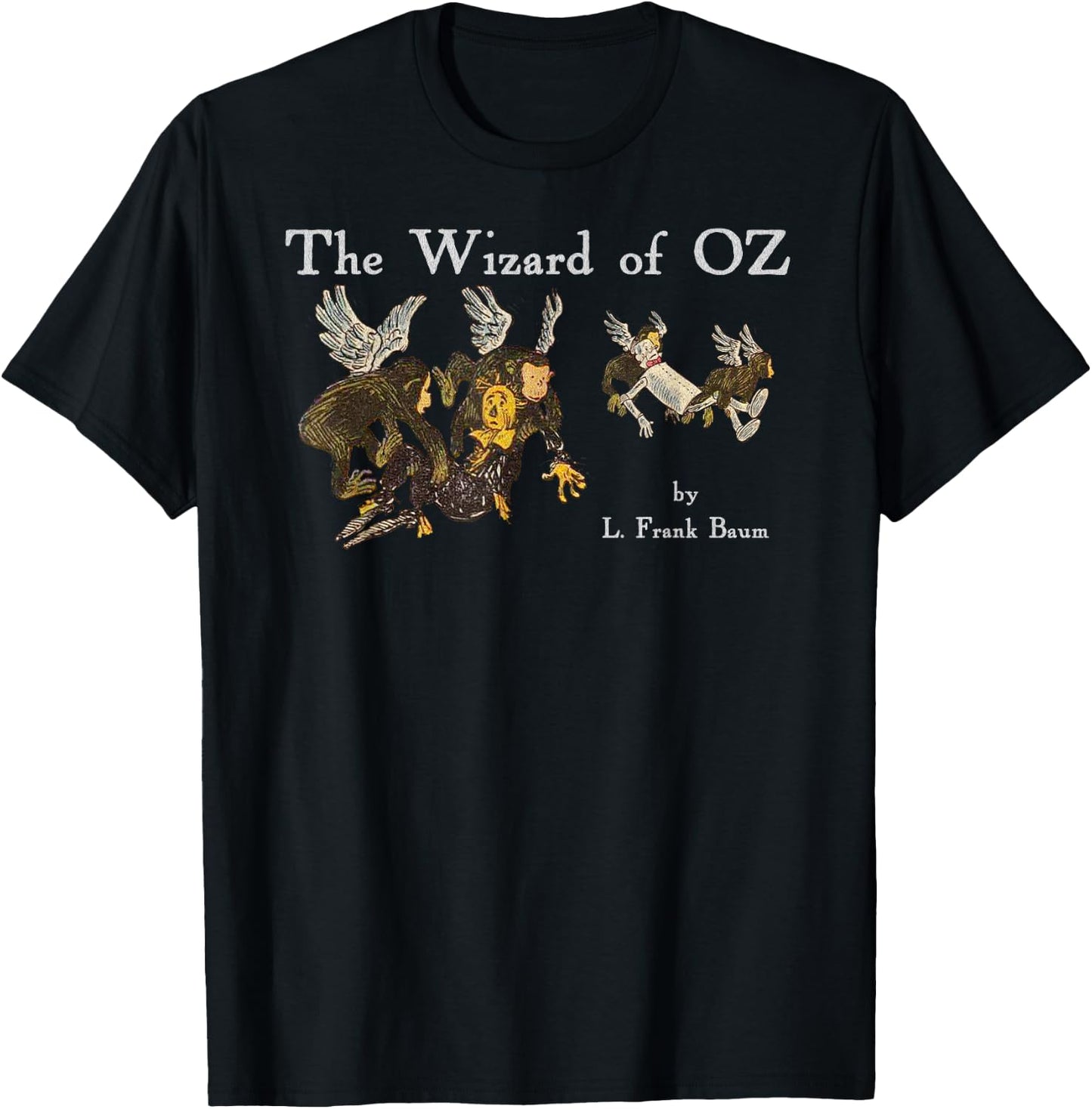 Oz Flying Monkeys Wizard of OZ Shirt-Scarecrow & Tin Man T-Shirt - T-Shirt | Black