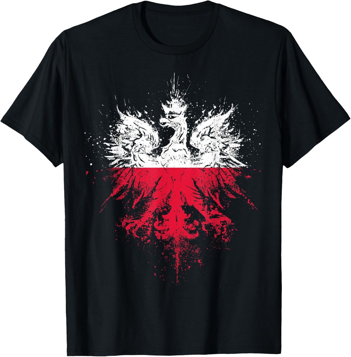 Polish Eagle | Polish Pride | Polish Flag | Polish T-Shirt - T-Shirt | Black