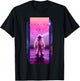 Astronaut Spaced Out Aesthetic Vaporwave - Galaxy Art T-Shirt - T-Shirt | Black