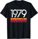 Retro Vintage 1979 Birthday T-Shirt - T-Shirt | Black