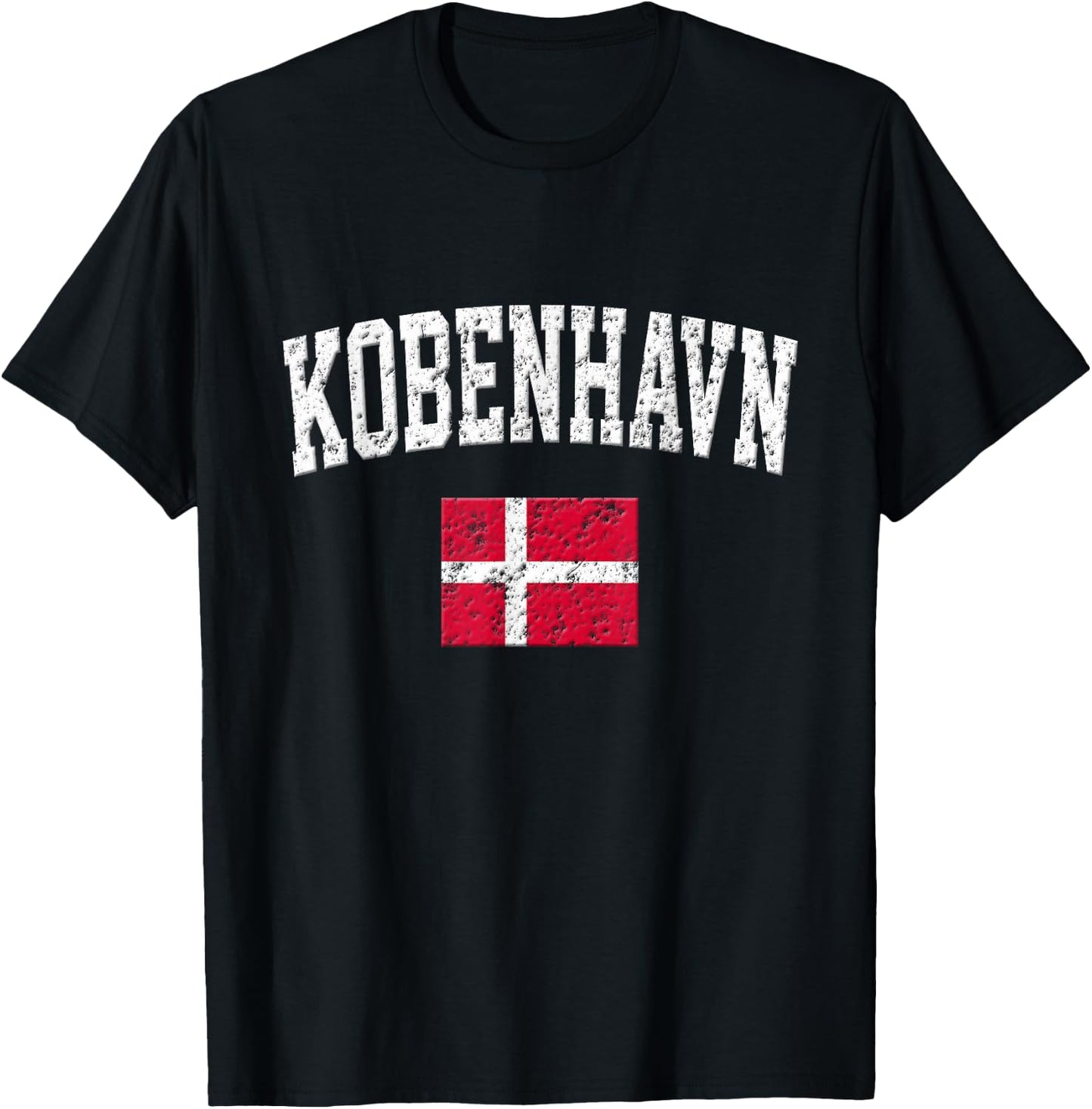 Kobenhavn Shirt - Vintage Copenhagen Denmark Sports T-Shirt - T-Shirt | Black