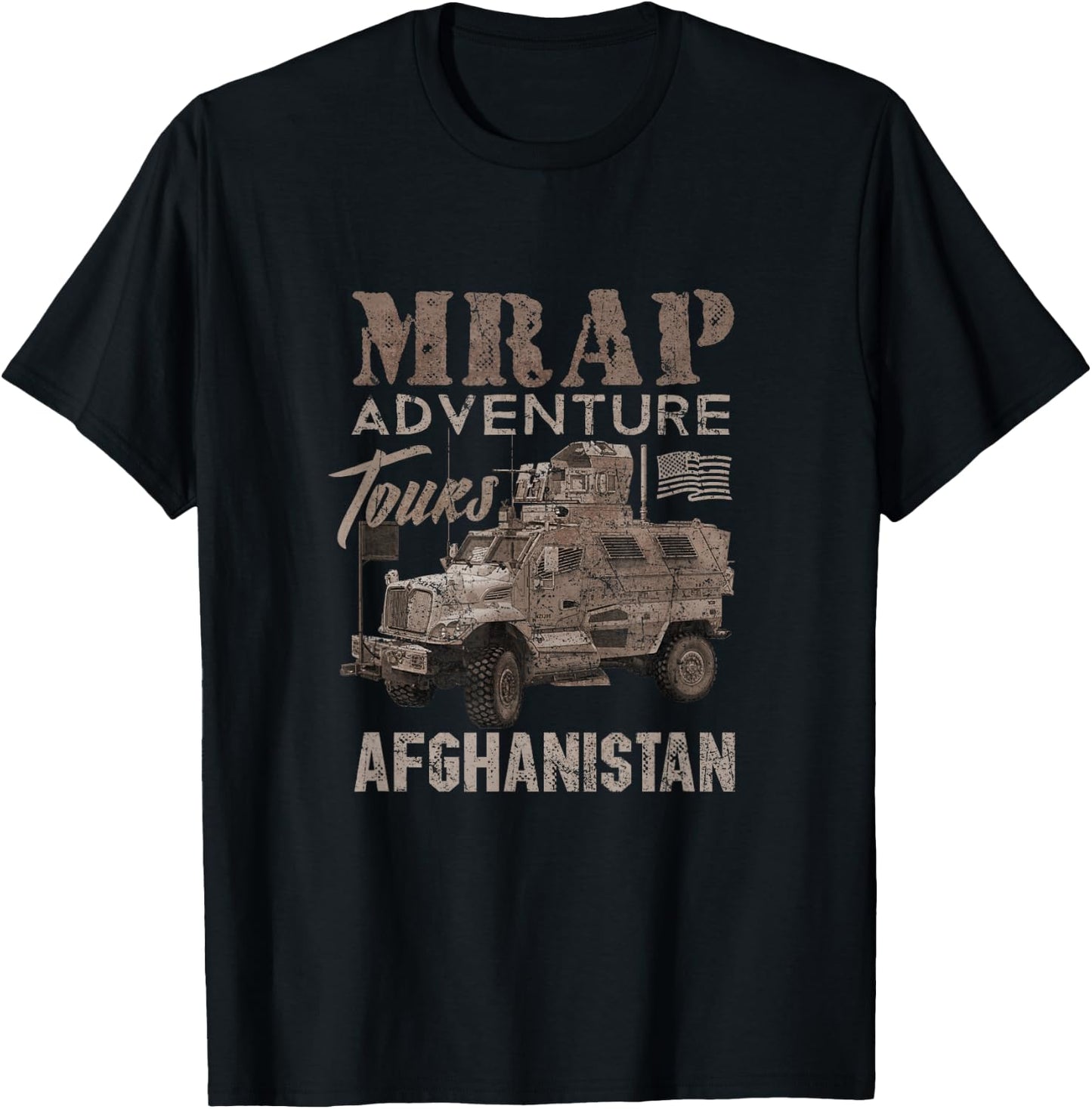 Military Veteran Afghanistan Army MRAP adeventures Shirt T-Shirt - T-Shirt | Black