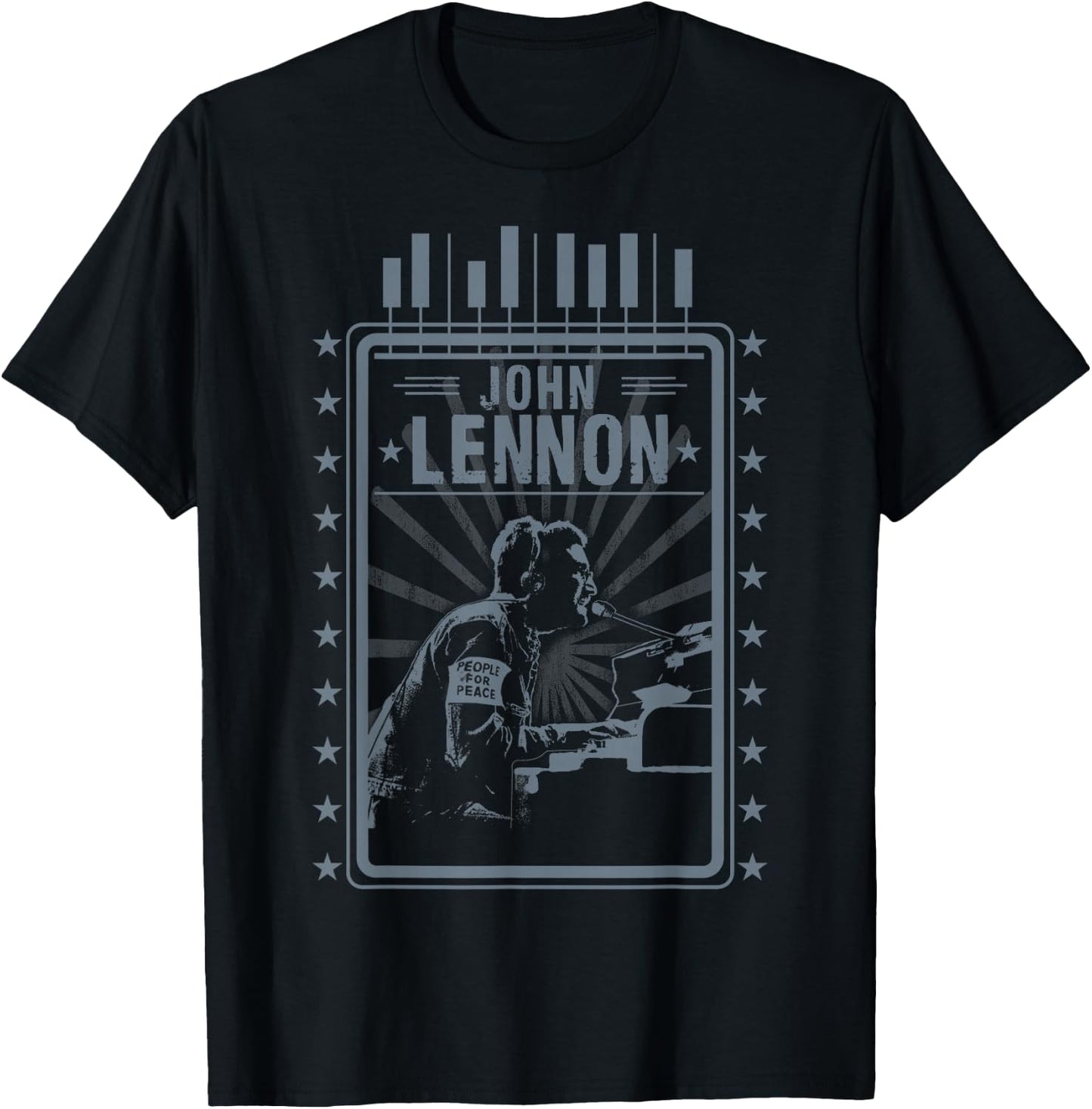 John Lennon - Piano T-Shirt - T-Shirt | Black