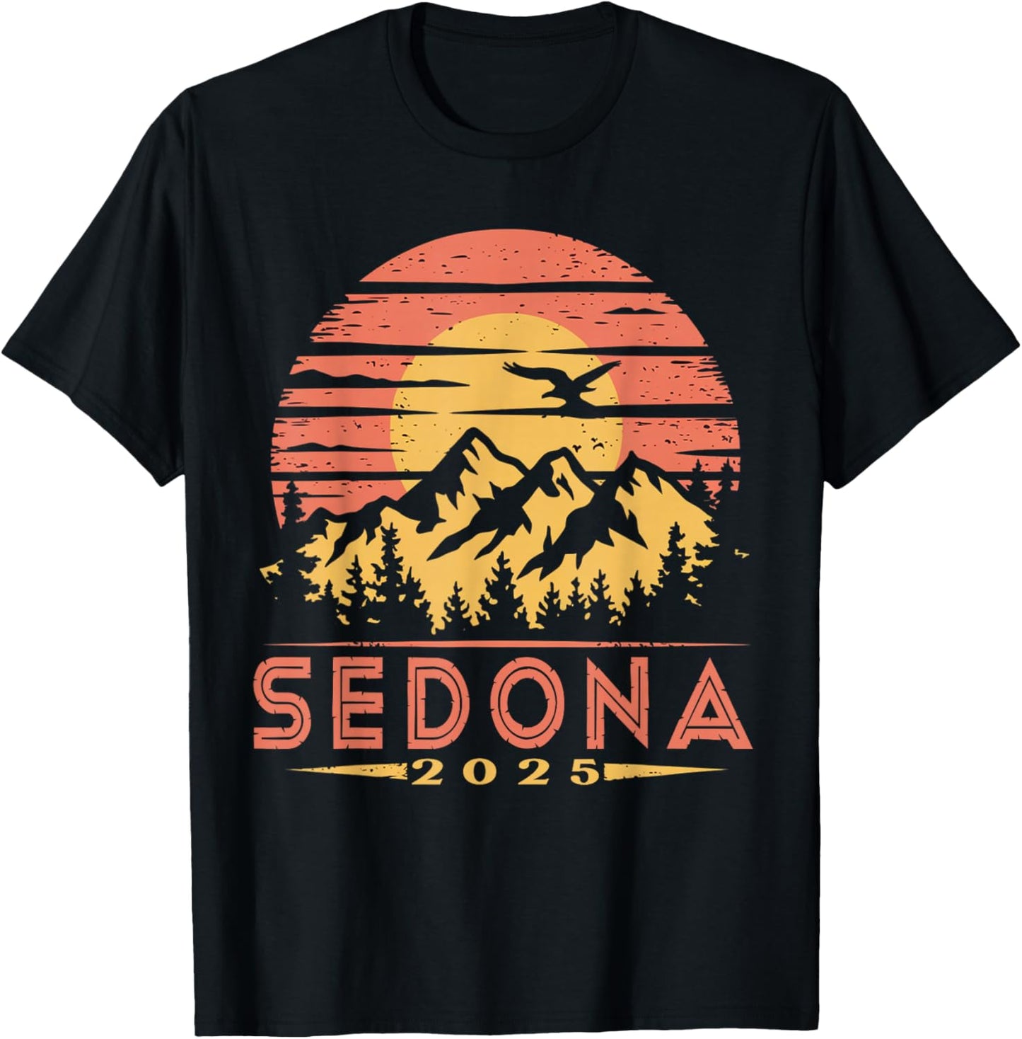 Sedona 2025 Family Trip Friends Group Vacation Matching T-Shirt - T-Shirt | Black