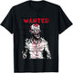 "Scary zombie wanted on Halloween" for horror movie fan T-Shirt - T-Shirt | Black