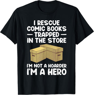 Cool Comic Book Design Women Comic Book Collector T-Shirt - T-Shirt | Black