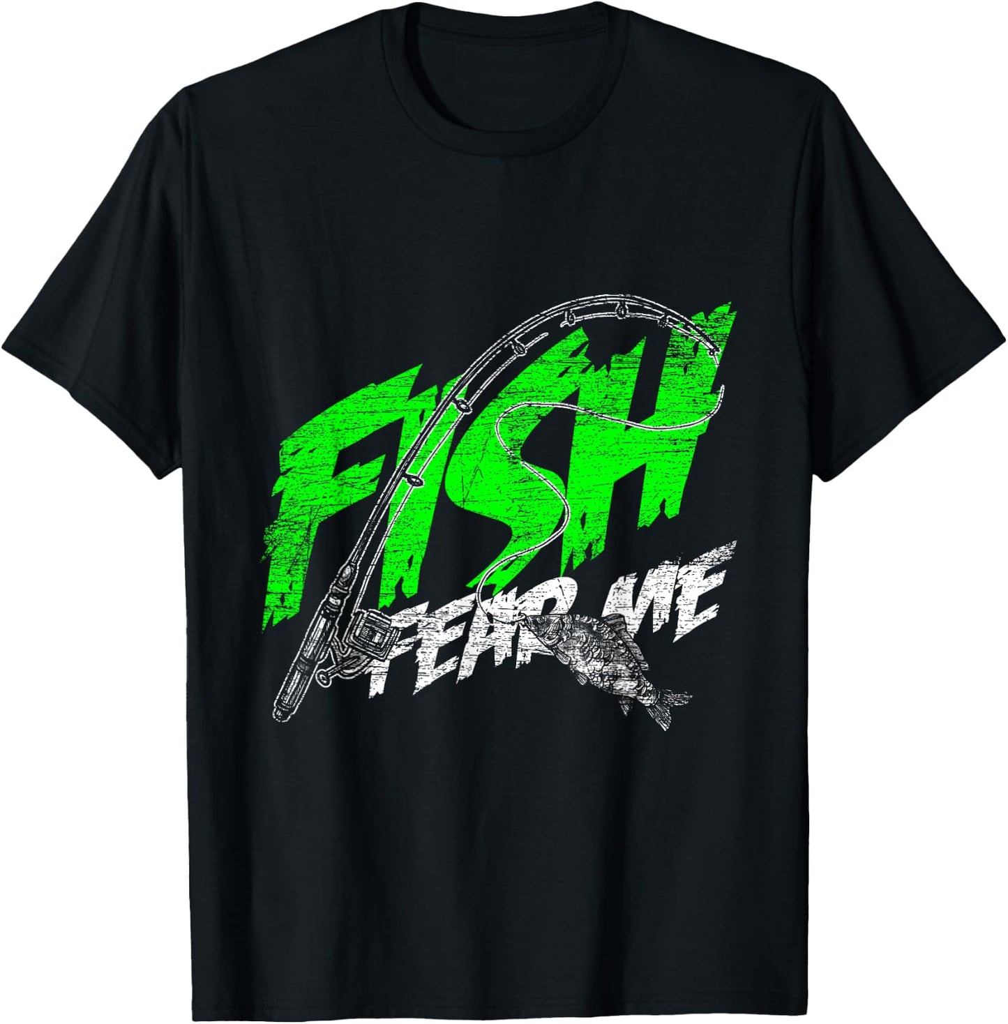 Fish Fear Me T-Shirt - T-Shirt | Black