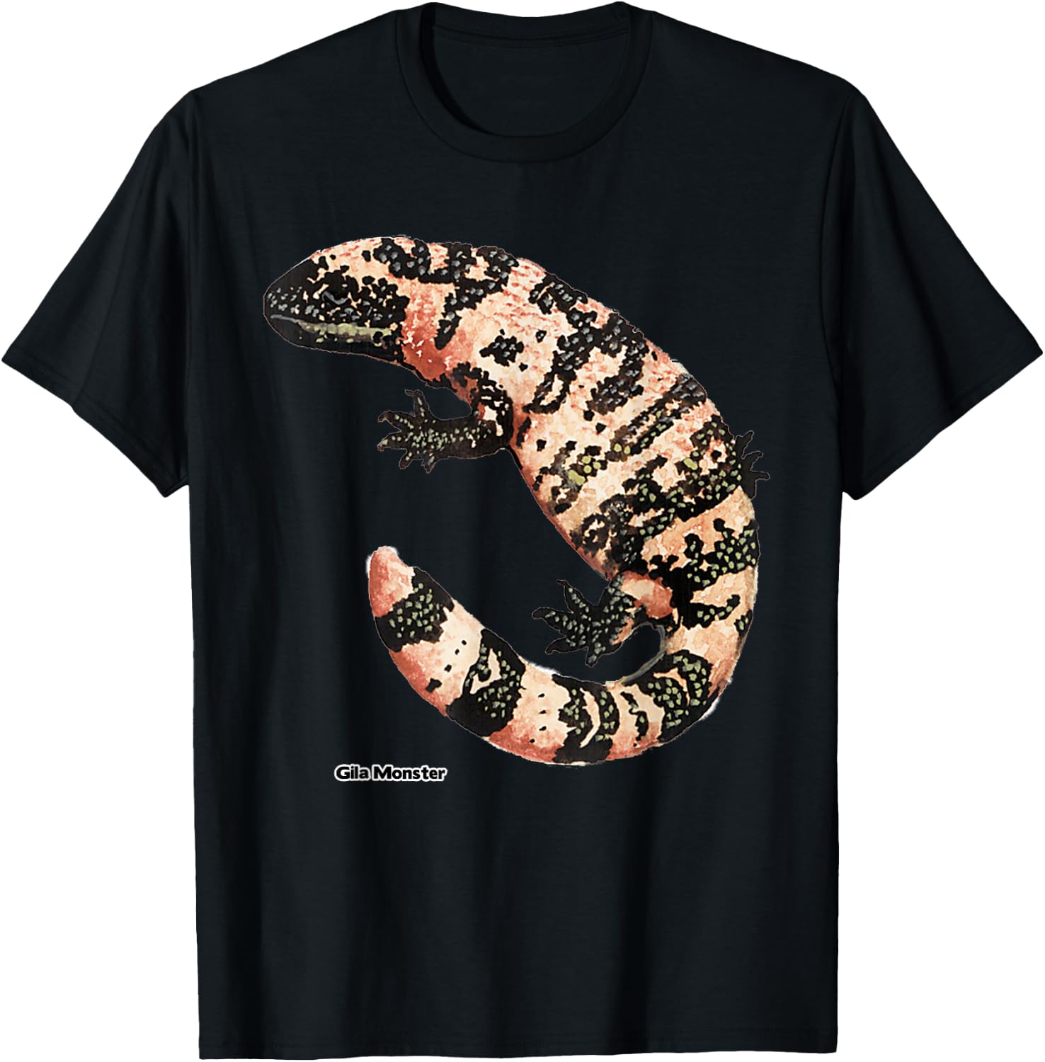 Lotta Shirts: Gila Monster Lizard Animal Reptile T-Shirt - T-Shirt | Black