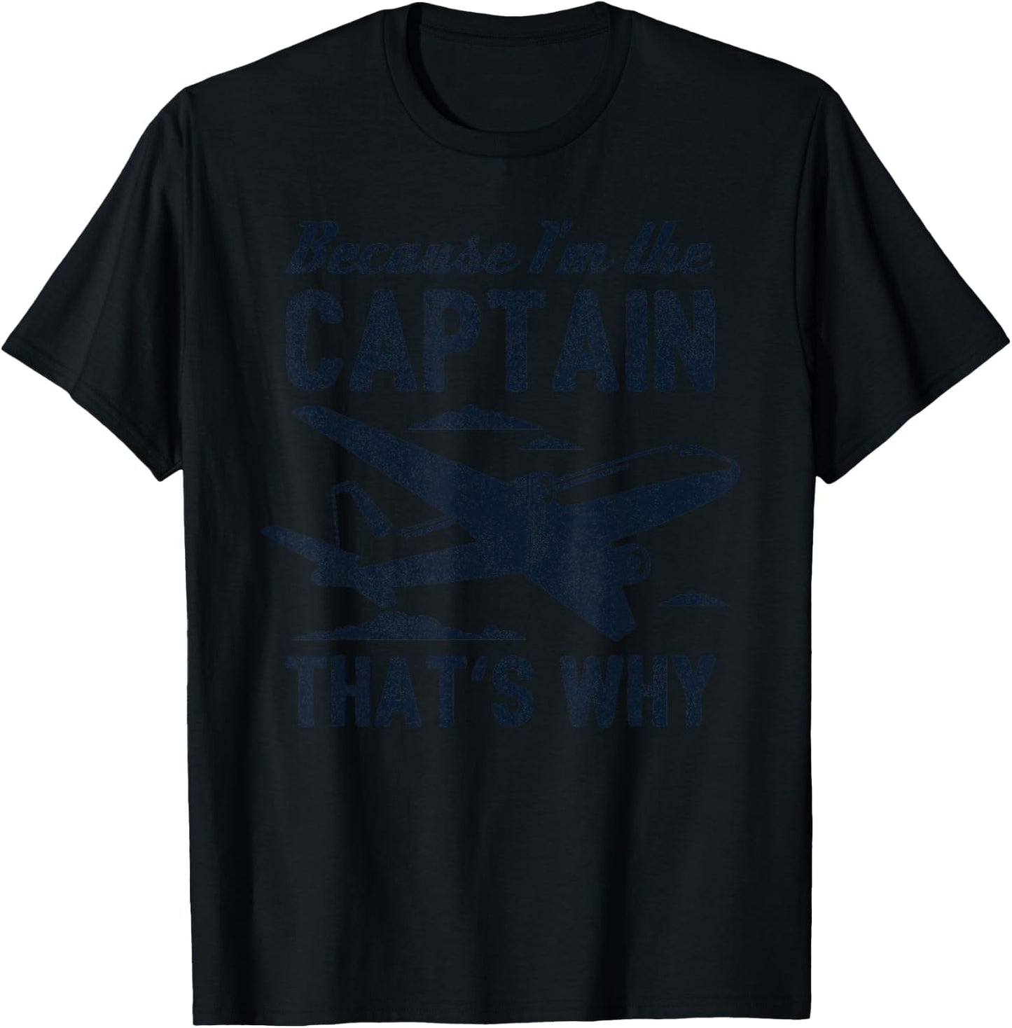 Weil ich der Kapitän bin, that's why - Funny Pilot Gift T-Shirt - T-Shirt | Black