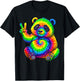Tie-Dye Panda Peace Sign Hippie T-Shirt - T-Shirt | Black