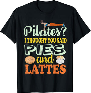 Funny Pilates Shirts- Funny T Shirts Exercise T-Shirt - T-Shirt | Black