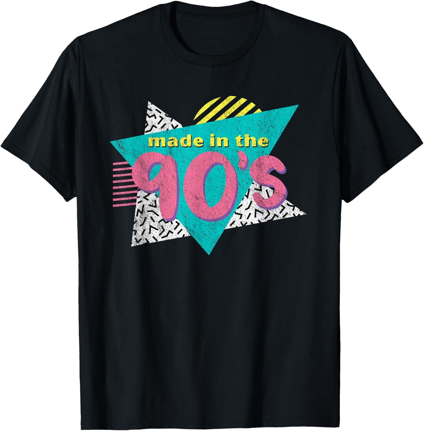 Made in The 90's Retro Vintage 1990's Birthday Gift T-Shirt - T-Shirt | Black