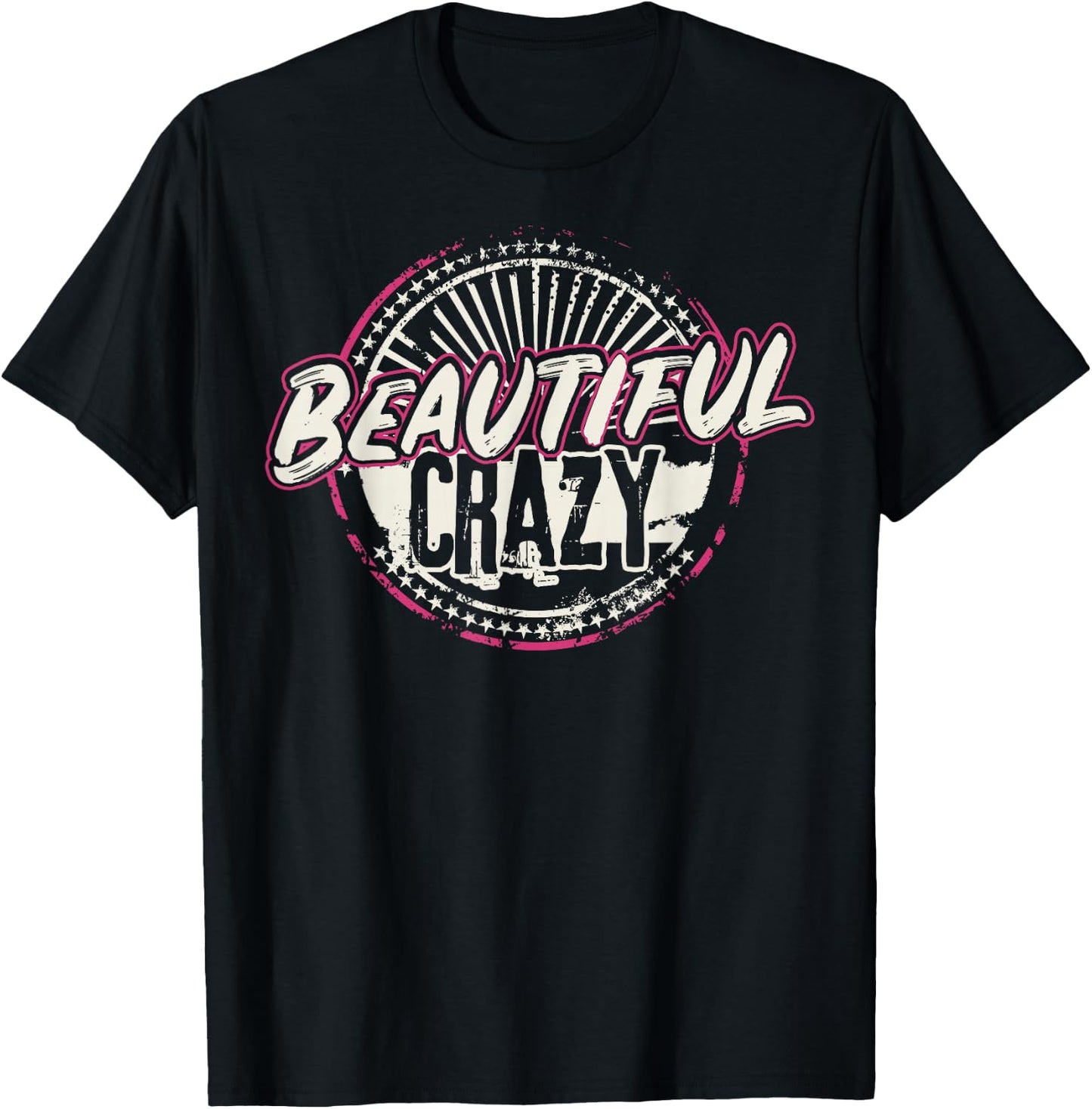 Crazy Women Beautiful Country Music Girl Design Idea Small T-Shirt - T-Shirt | Black