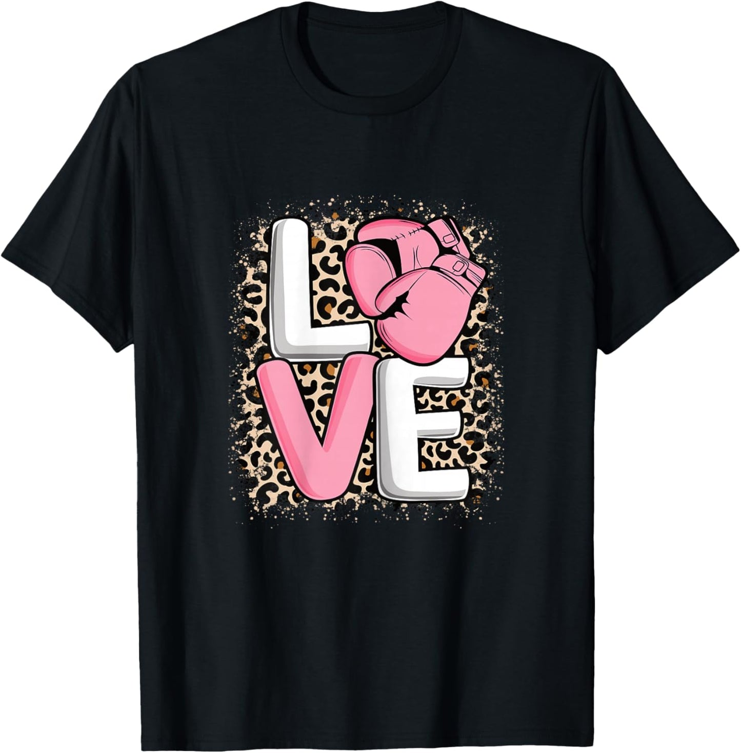 Love Boxing Cute Boxer Women Girls T-Shirt - T-Shirt | Black