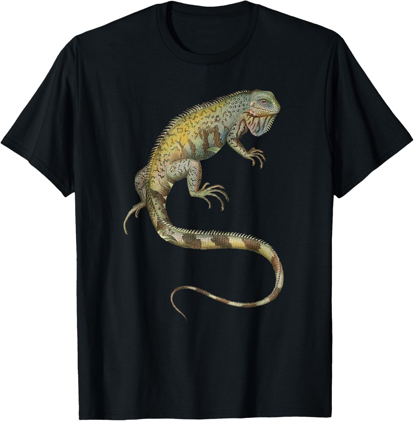 Iguana Tropical Lizard T-Shirt - T-Shirt | Black