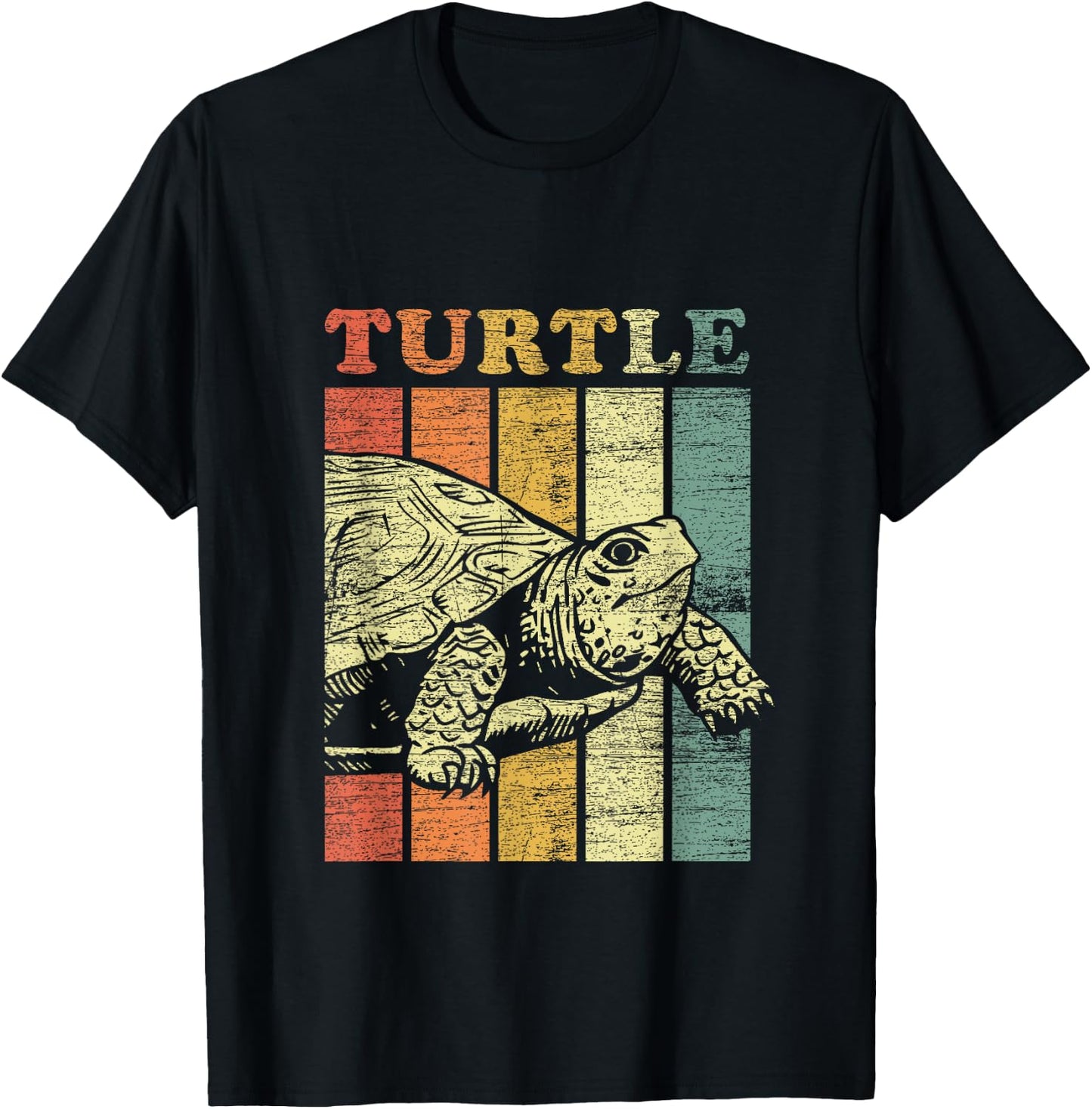 Retro Turtle T-Shirt - T-Shirt | Black