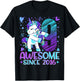 9 Year Old Unicorn Gifts For Girls 9th Birthday Girl Party T-Shirt - T-Shirt | Black