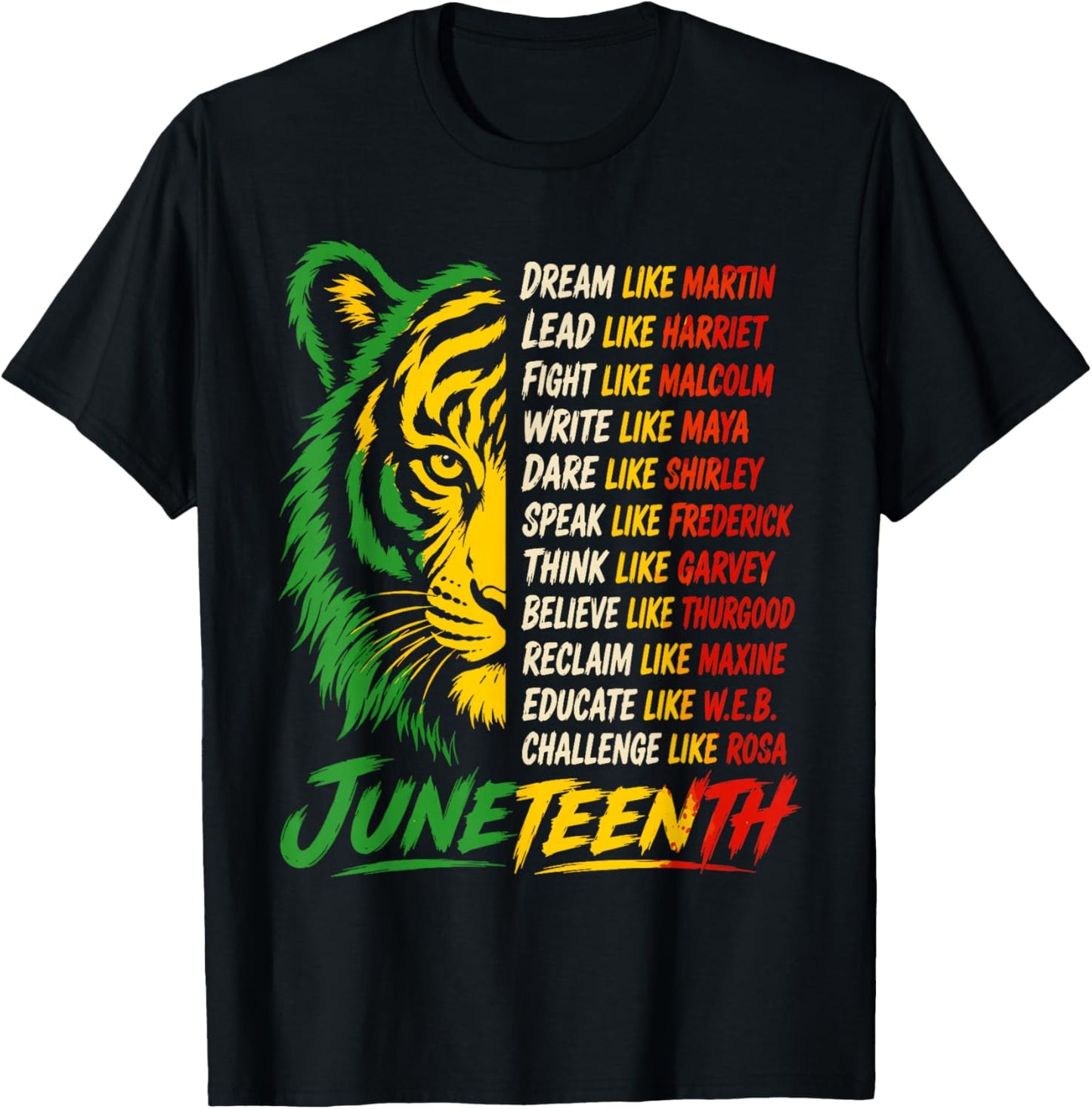 Juneteenth Black History Freedom Leaders T-Shirt - T-Shirt | Black
